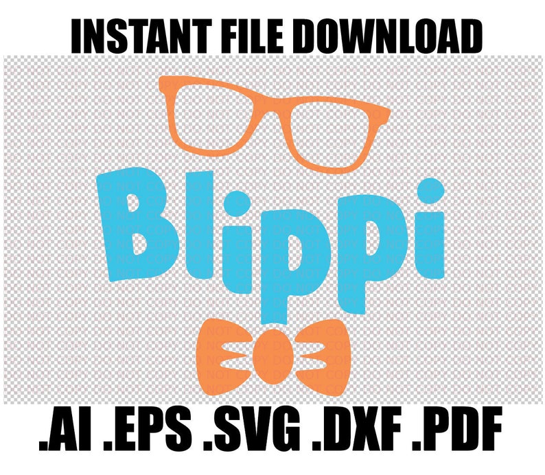 Download Blippi Clip Art Svg Dxf Eps Pdf Ai Vector Image Files | Etsy