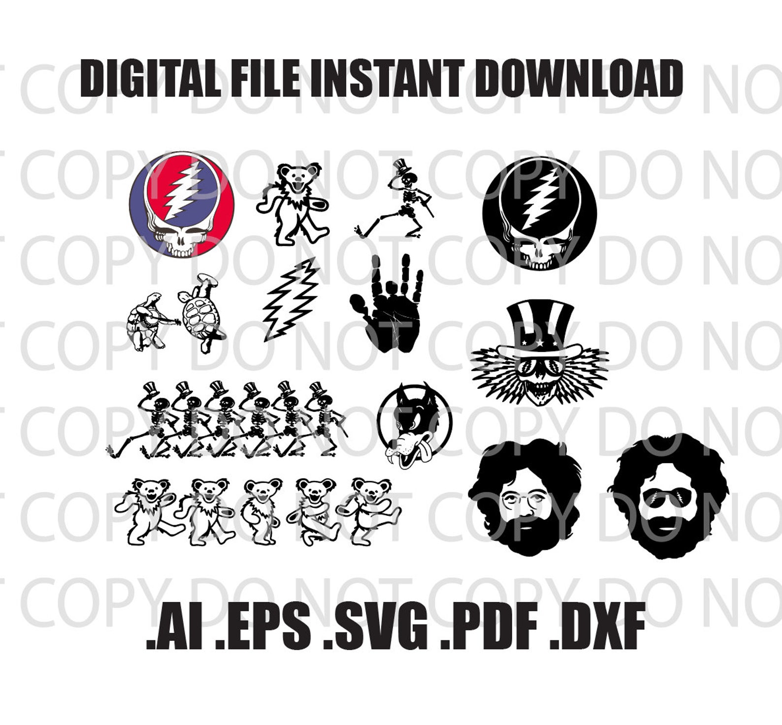 Grateful Dead Cricut Svg