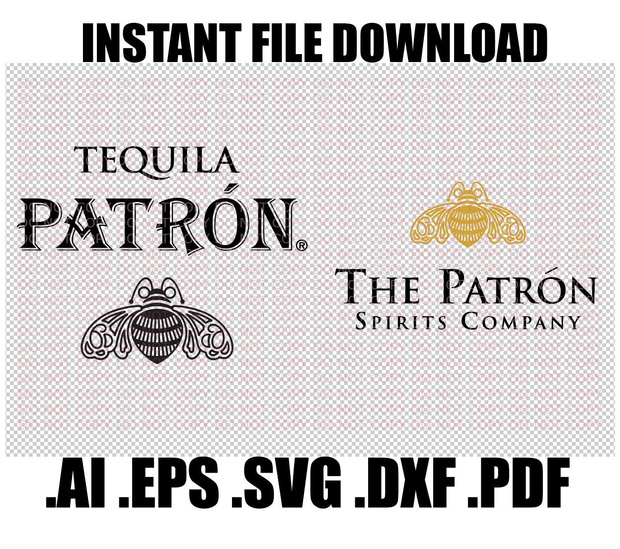 Patron Tequila SVG