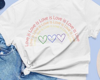 Love is Love Rainbow Shirt | Pride Shirt | LGBTQ+ Pride | Pride Month Shirt