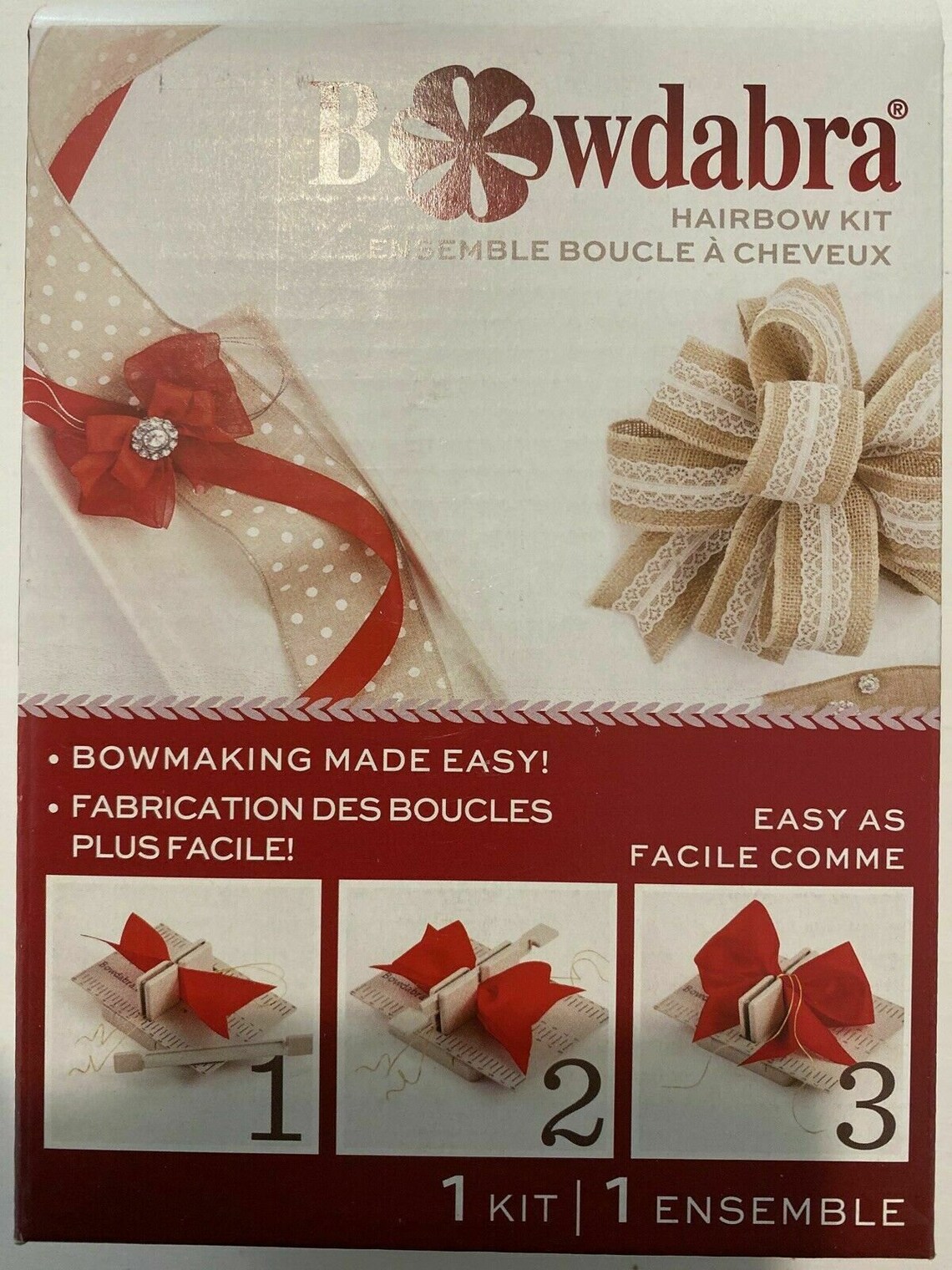 Mini Bowdabra Hair Bow Maker Tool Complete Kit With CD and Bow Etsy