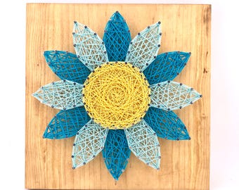 Kit fai da te per l'arte con fili di girasole - Colori personalizzati, progetto artigianale