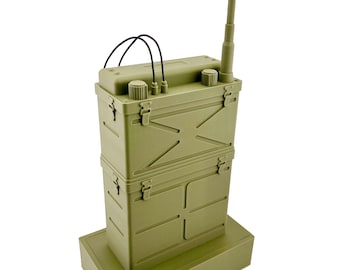 Hell Let Loose SCR-300 Outpostラジオのレプリカ（オーディオ付き） – 3Dプリントされた第二次世界大戦ゲームコレクターズアイテム