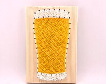 Beer Glass String Art Kit – DIY Home Bar Decor Craft