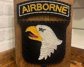 U.S. Airborne artwork. Home Office Decor. Military decor.