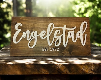 Personalized Last Name String Art – Custom Wedding or Family Décor
