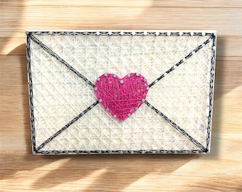 DIY Love Letter String Art Kit – Craft Kit for Kids – Valentines Décor