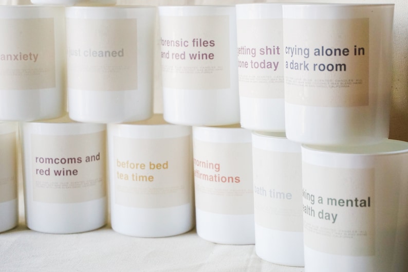 Mental health day candle custom candles self care candles Etsy