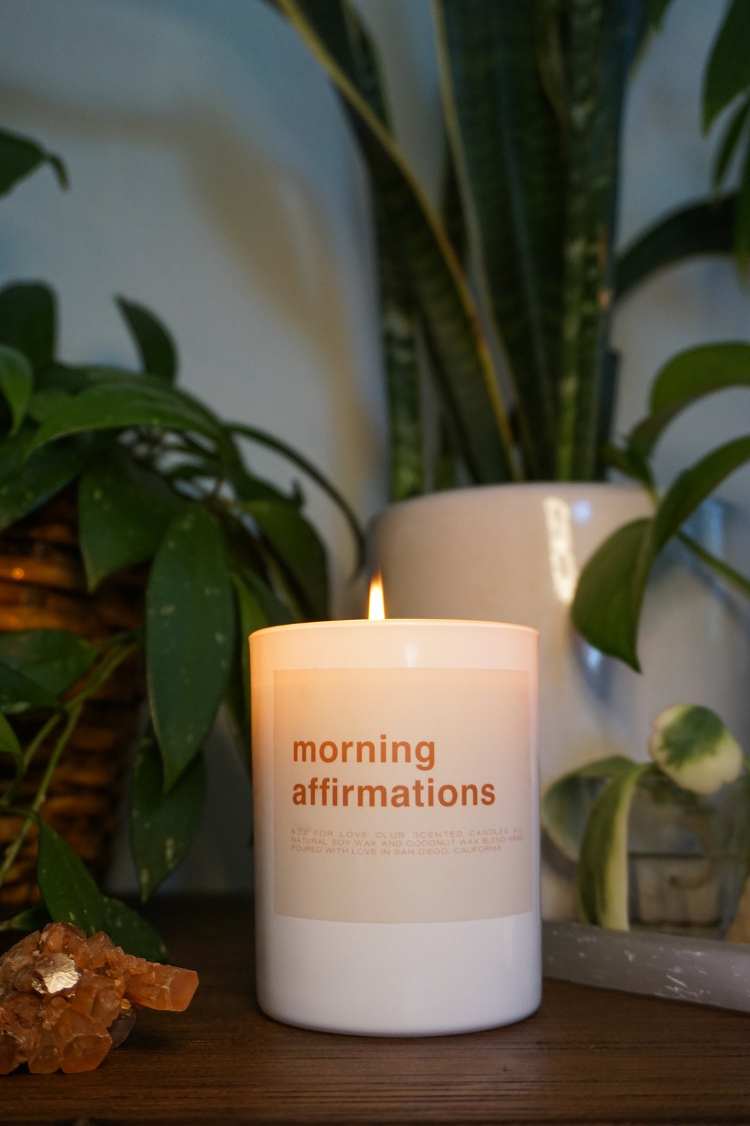 Morning Affirmations Custom Candles Self Care Candles read Etsy