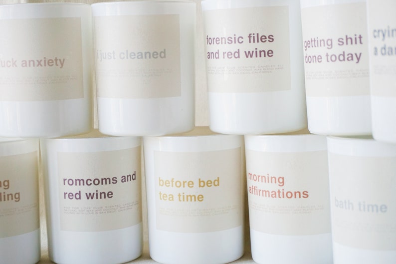 Mental health day candle custom candles self care candles Etsy