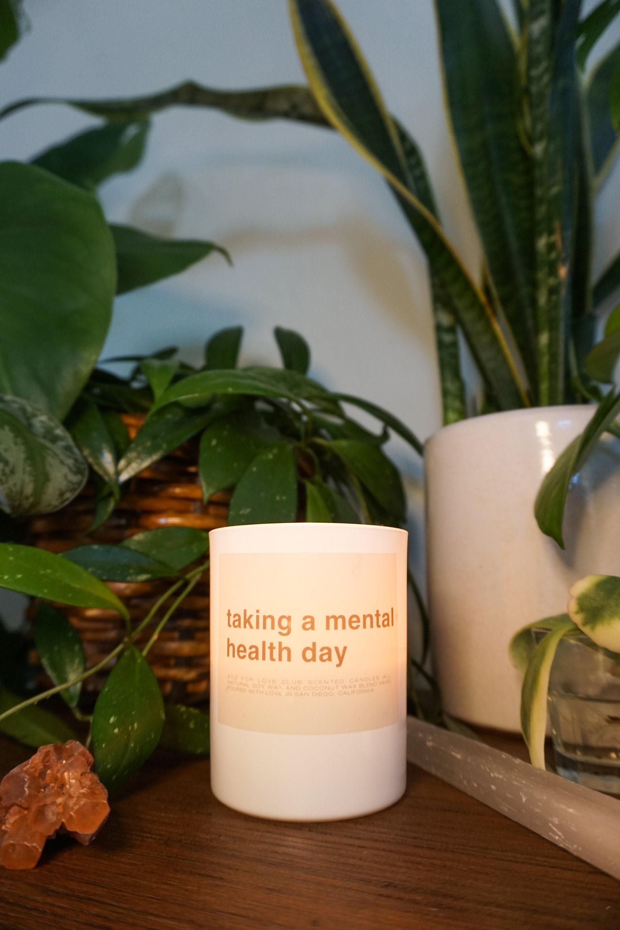 Mental Health Day Candle Custom Candles Self Care Candles Etsy