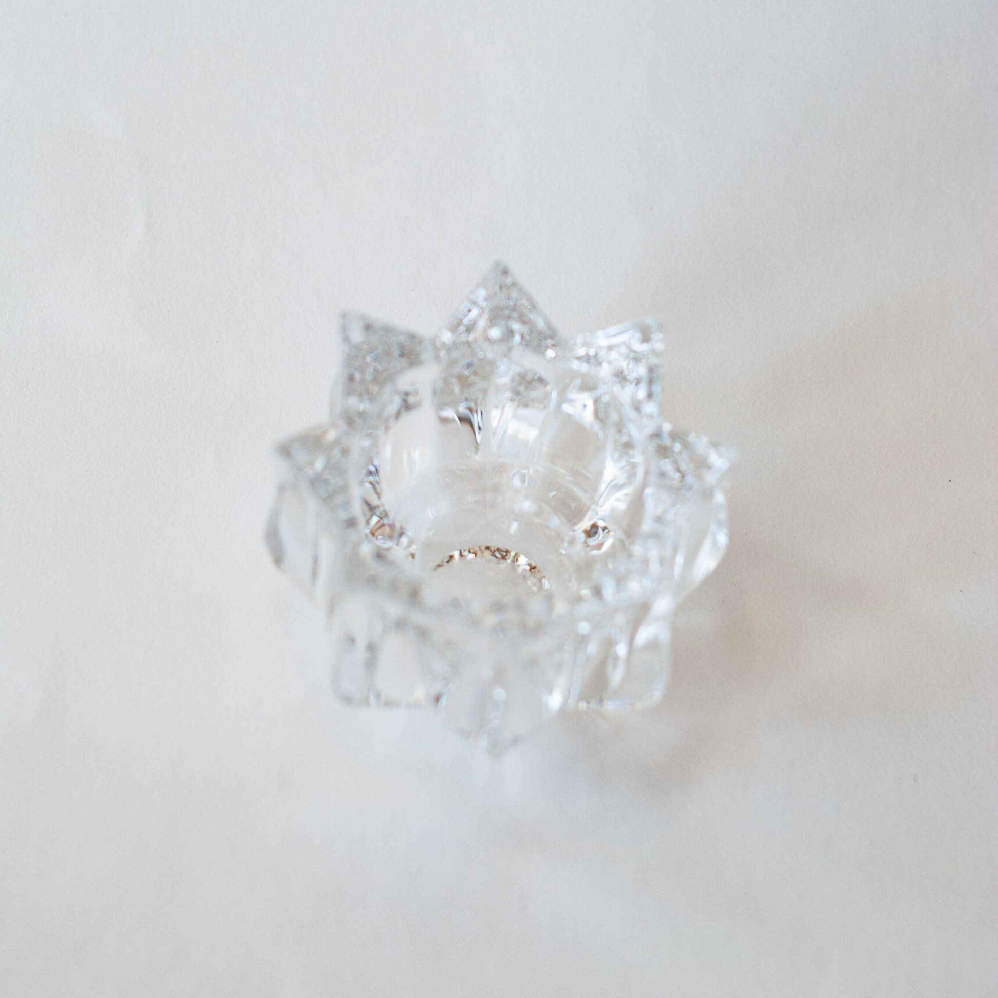 Vintage crystal tea light candle holder Etsy