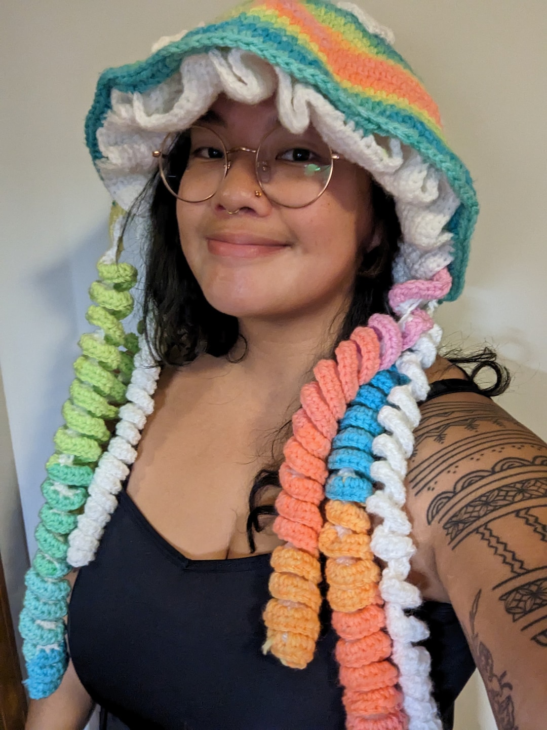 Crochet Jellyfish Hat Touch Tank Etsy