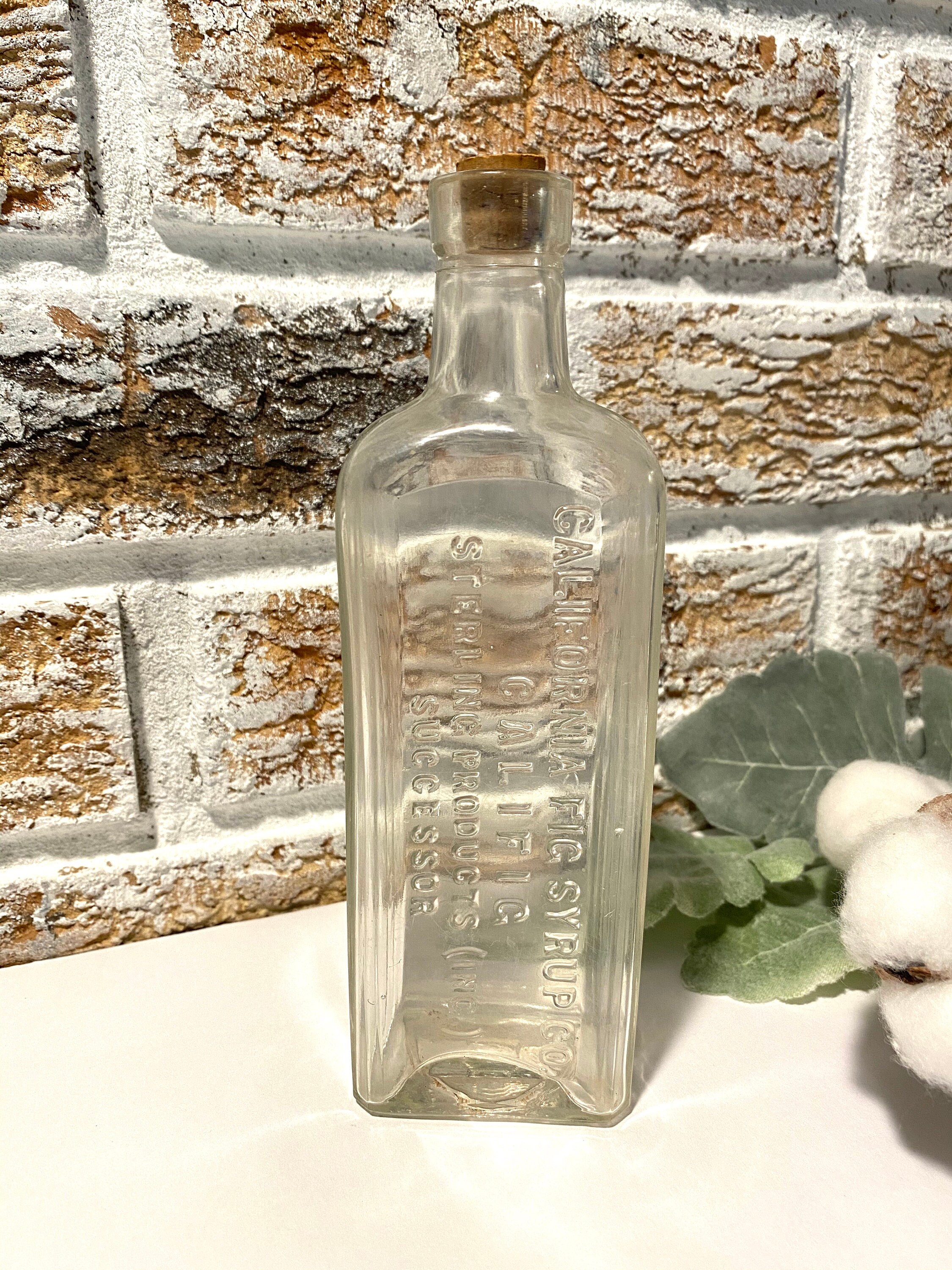 California Fig Syrup Co. glass bottle Etsy