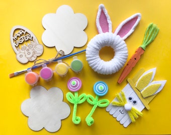 The ultimate Easter craft kit for kids #2, Easter gift and favor for kids, Easter basket stuffer.