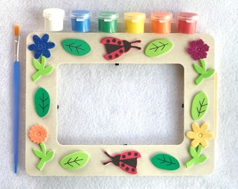 DIY Wood Picture Frame Painting Craft Kit, Kids Gift