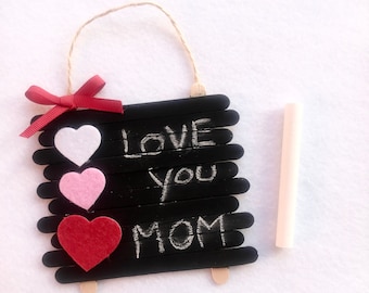 Kit di lavoretti con lavagna per la festa della mamma, attività per bambini