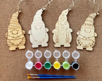 Christmas gnomes paint kit, christmas painting craft for kids.