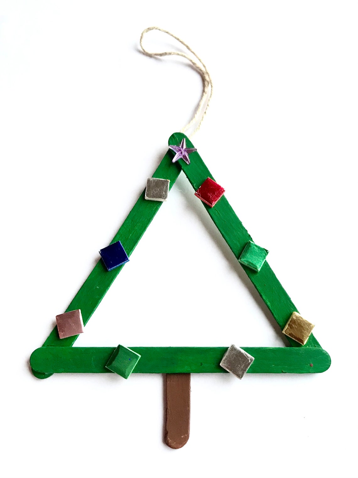 Craft Sticks Ornaments, Snowman Ornament Kit, Snowflake Ornament Kit