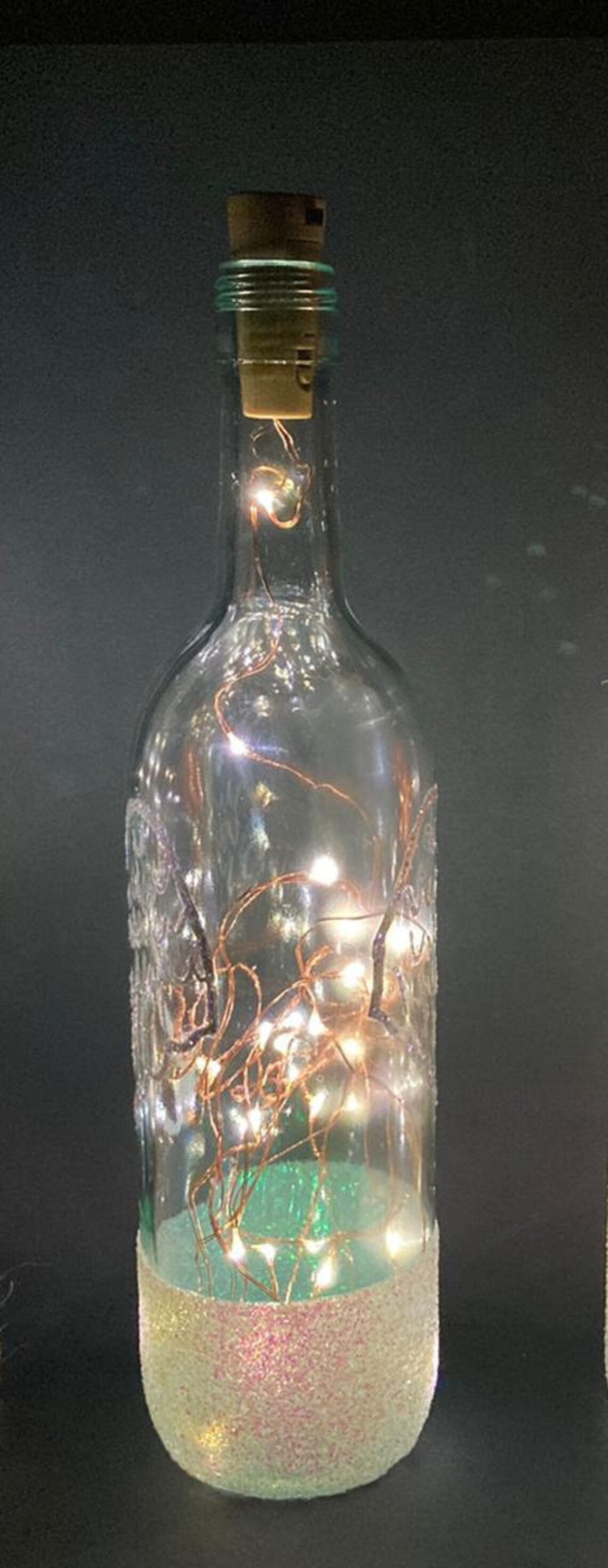 Angel Wings Fairy Light Wine Bottle Etsy
