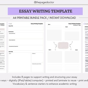 Essay Schreibplan & Vorlage für einen erstklassigen Aufsatz