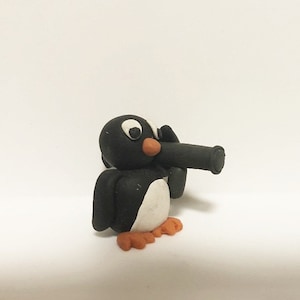 Handmade Polymer Clay Killer Critter Penguin