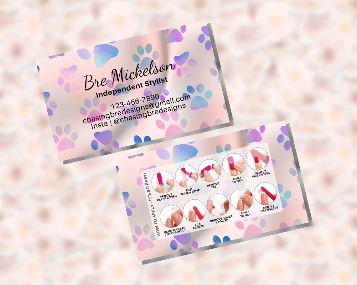 Nail Artist Cartes de visite personnalisées Nail Artist Etsy
