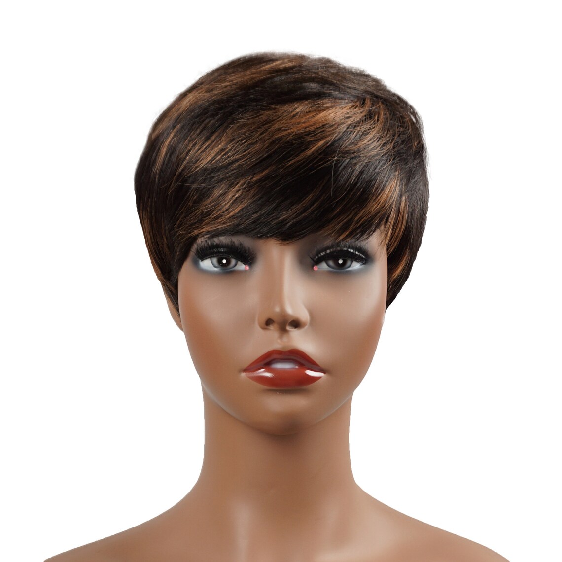 Pixie Cut Wig for Black Women Glueless 100 Human Hair Full Etsy