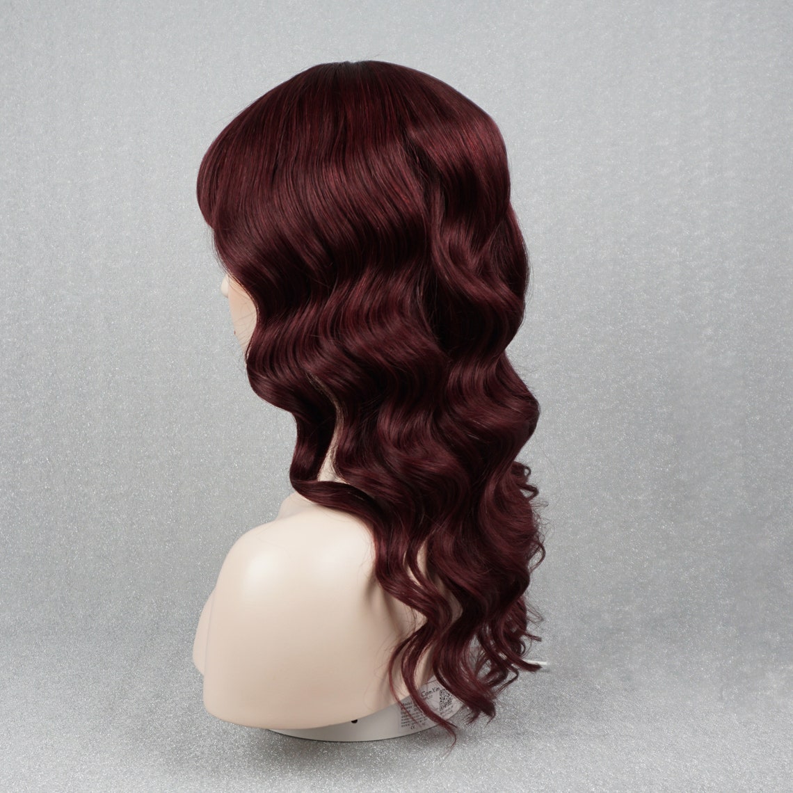 99j Burgundy Human Hair Wigs for White Women 20 inch Long Etsy
