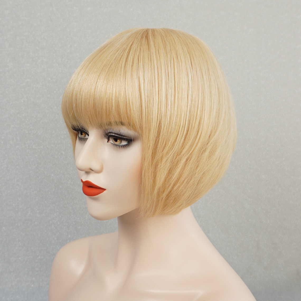 100 Human Hair Bob Wigs for White Women Natural Hair Blonde Etsy