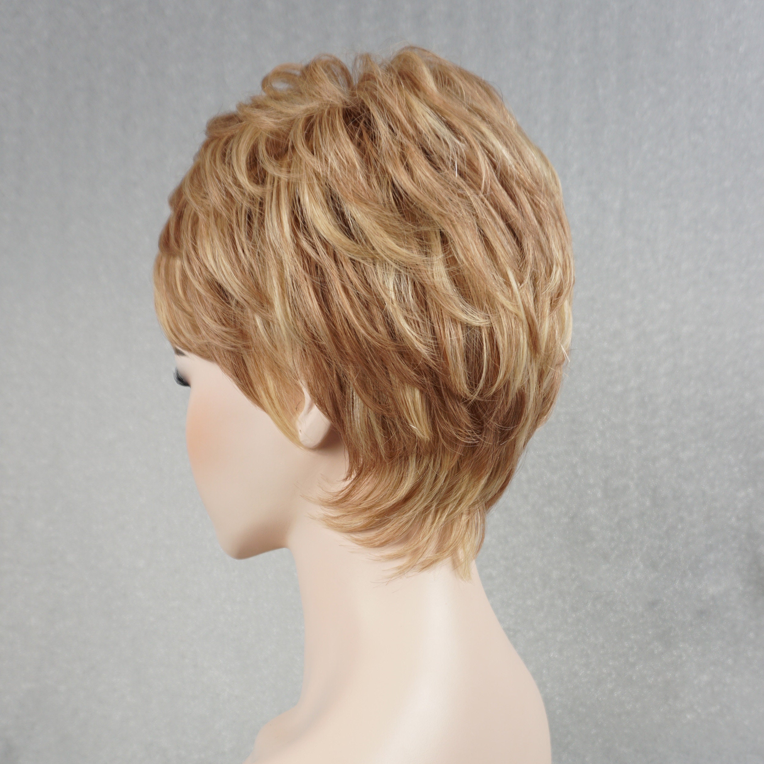 100 Real Human Hair Full Wig Cap 130 6 Pixie Cut Glueless Etsy