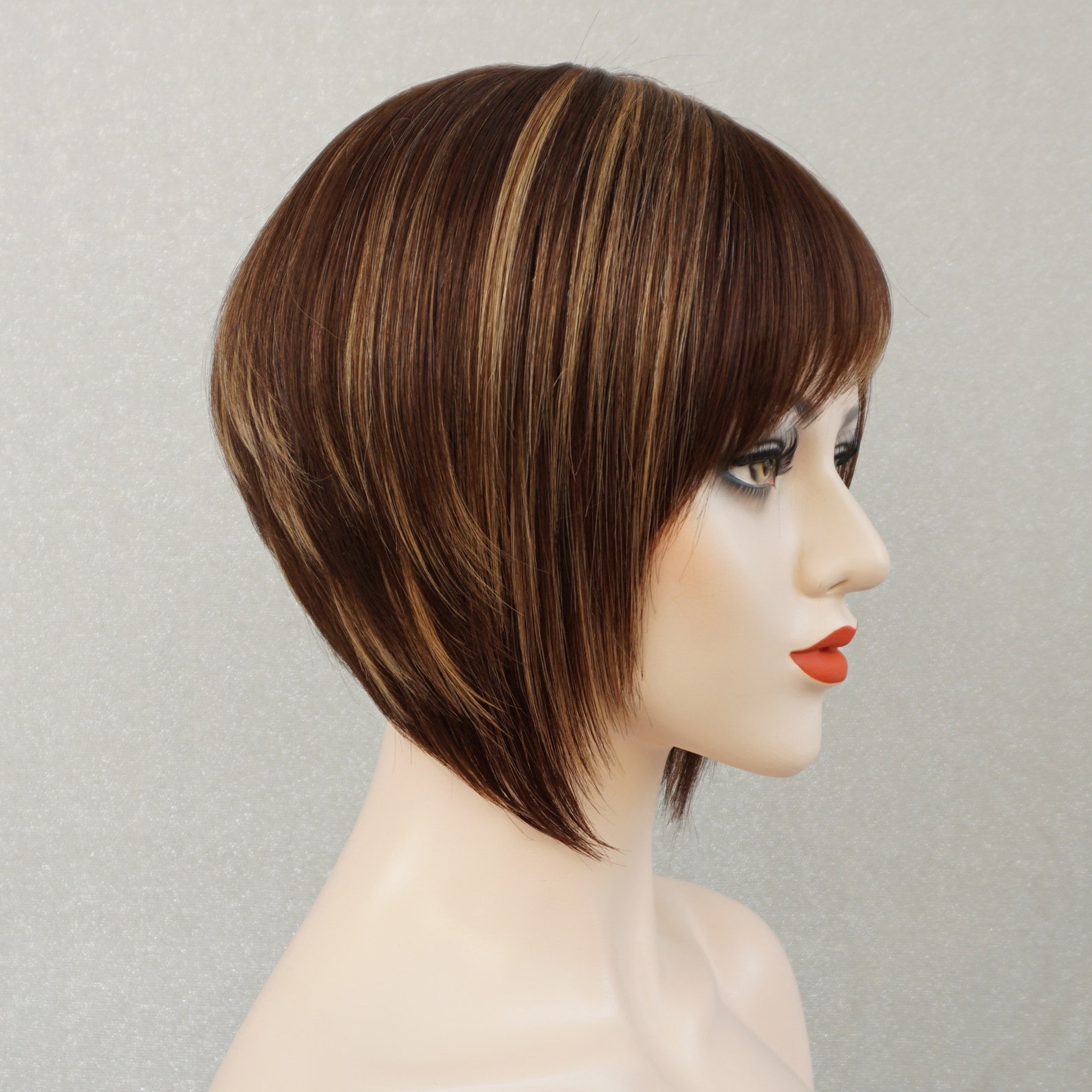 100 Real Human Hair Full Wig Cap 130 Density 10 in Glueless Etsy