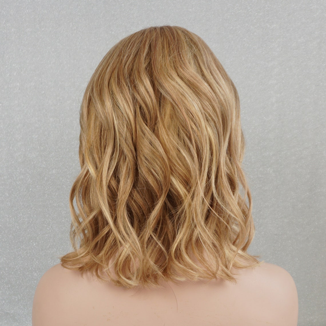 Ash Blonde Human Hair Wigs For White Women Wavy Bob Wig With Etsy