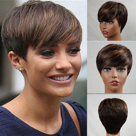 Pixie Cut Wig for Black Women Glueless 