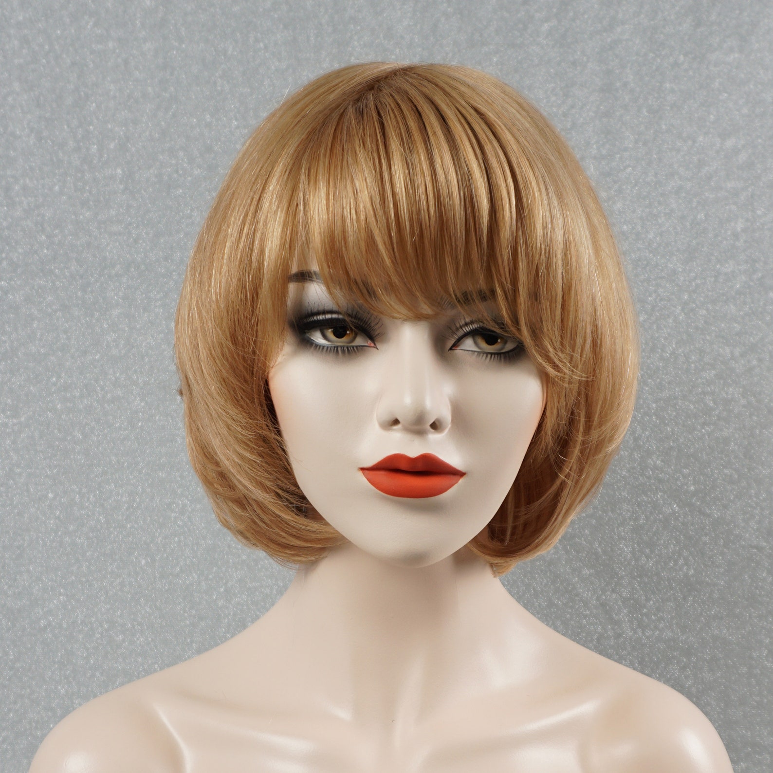 100 Real Human Hair Wig For White Women Light Blonde Bob Wig Etsy