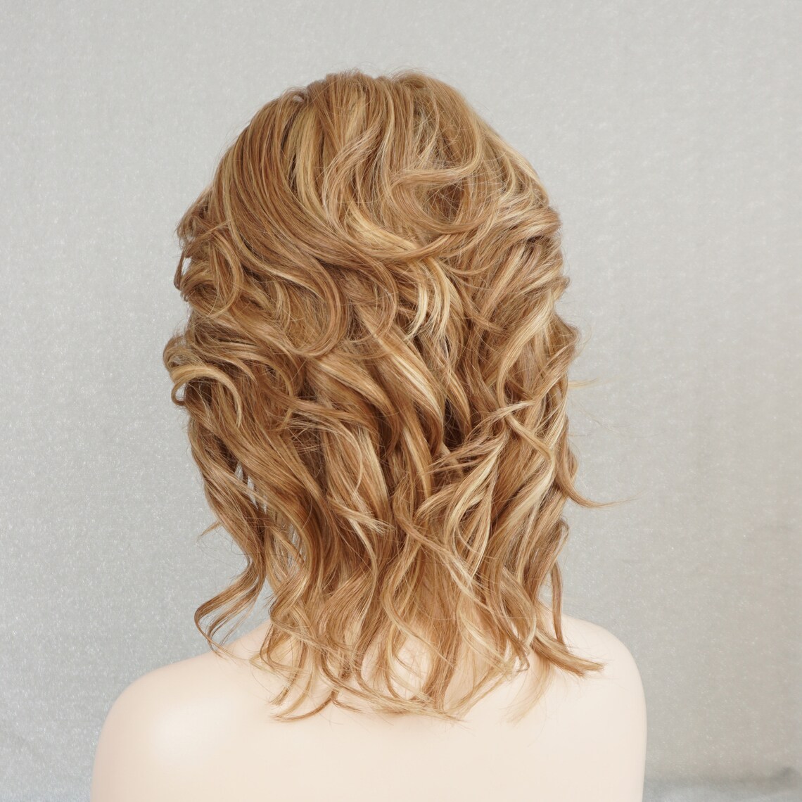 100 Human Hair Wigs for White Women Blonde Mid Length Party Etsy