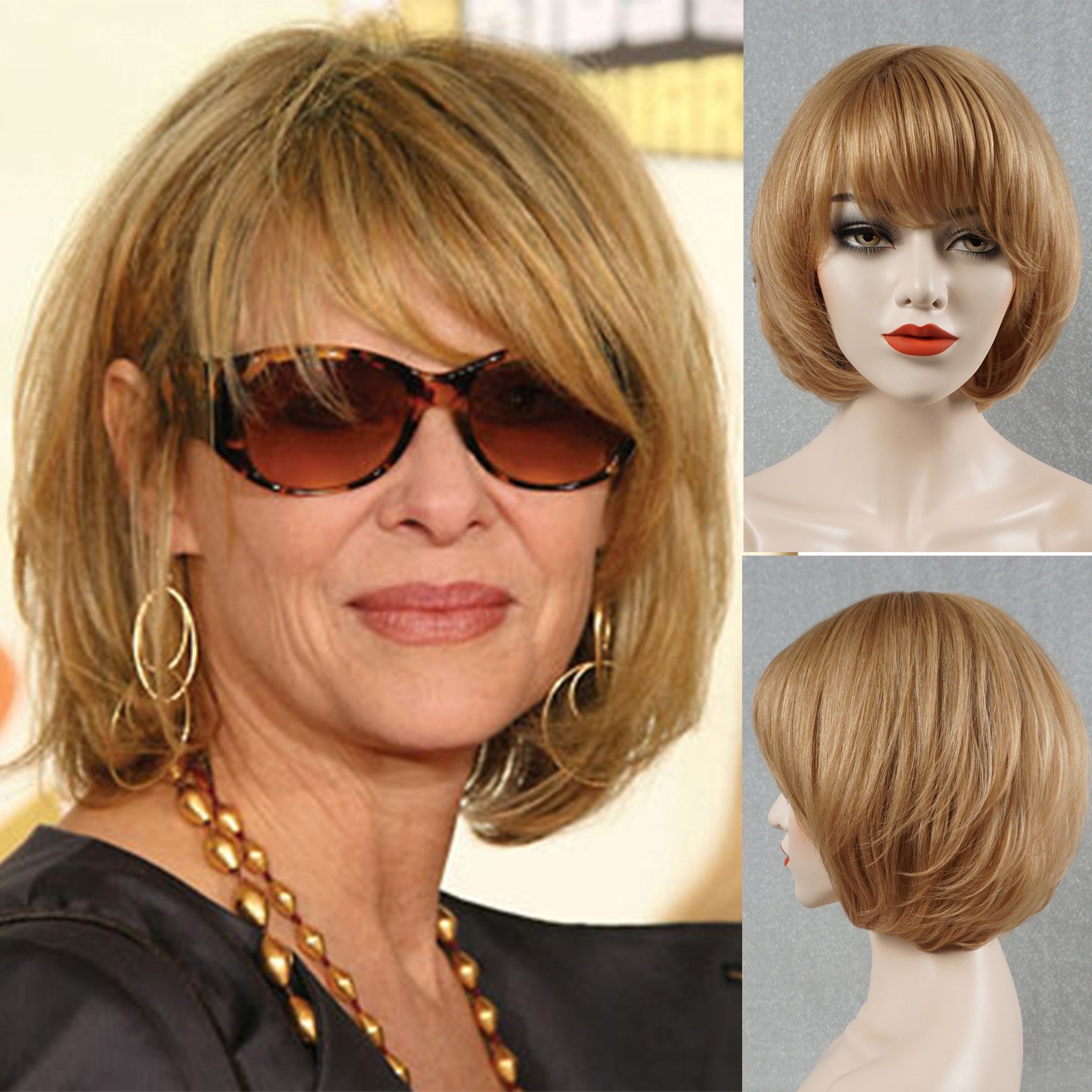 100 Real Human Hair Wig for White Women Light Blonde Bob Wig Etsy