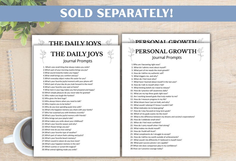 200 Self-Reflection Journal Prompts, Self-Discovery Writing Prompts, 5 Minutes Journaling, Difficult Questions, Guided Journal Prompts image 9