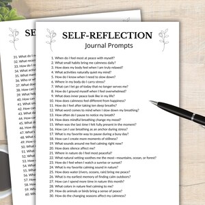 200 Self-Reflection Journal Prompts, Self-Discovery Writing Prompts, 5 Minutes Journaling, Difficult Questions, Guided Journal Prompts image 5