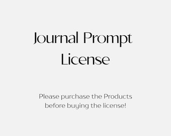 Licencia de uso comercial, compartir sugerencias de diario con clientes, producto digital