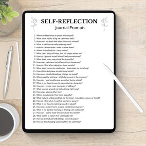 200 Self-Reflection Journal Prompts, Self-Discovery Writing Prompts, 5 Minutes Journaling, Difficult Questions, Guided Journal Prompts image 6