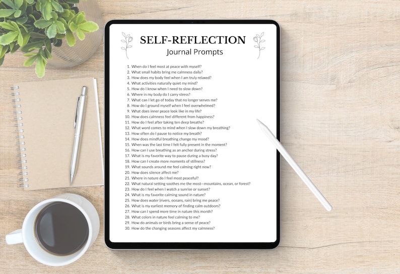 200 Self-Reflection Journal Prompts, Self-Discovery Writing Prompts, 5 Minutes Journaling, Difficult Questions, Guided Journal Prompts image 6