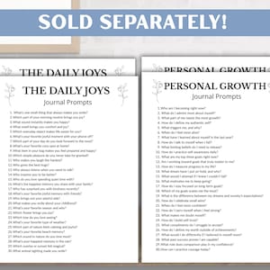 Tell Your Story Writing Prompts, 365 Guided Life Story Journal, Self Reflection, Self Discovery, Guided Journal Prompts, 5 Minute Journal image 8