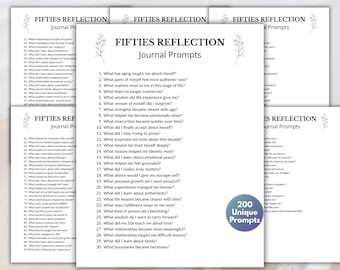 Refleksje na temat moich 50-tych lat, Podpowiedzi do dziennika z refleksjami z lat 50-tych, Autorefleksja, Pisanie o odkrywaniu siebie, 5-minutowe prowadzenie dziennika, Trudne pytanie