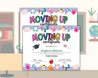 Hoger diploma, PreK Graduation, Kleuterschool Certificaat, Preschool Certificaat, PreK Certificaat, Preschool Graduate, Student Award