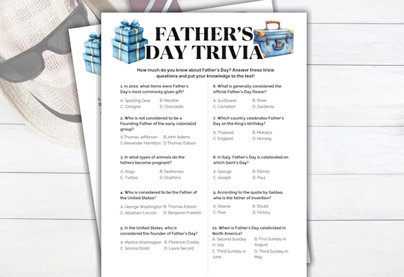 Father’s Day Trivia Games, Father’s Day Party Games, Printable Father’s Day Questions, Father’s Day Activities, Family Fun Activities