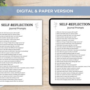 200 Self-Reflection Journal Prompts, Self-Discovery Writing Prompts, 5 Minutes Journaling, Difficult Questions, Guided Journal Prompts image 4