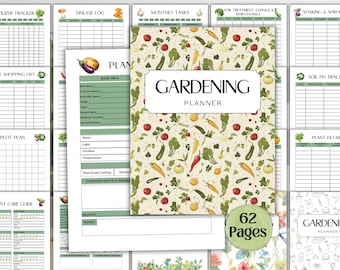Tuinplanner, Kamerplantenplanner, Tuinplanner, Tuindagboek, Plantenverzorging, Moestuin, Tuinorganisator, Tuinkalender, Tuinkalender