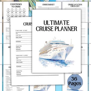 Ultimate Cruise Planner, Travel Planner, Cruise Journal, Vacation Fund Tracker, Cruise Itinerary, Travel Itineraries, Holiday Countdown