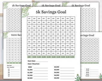 Savings Challenge Printable, Savings Trackers, Cash Envelopes, Money Savings, Debt Payoff, Savings Goal Planner Inserts, Low Income Trackers